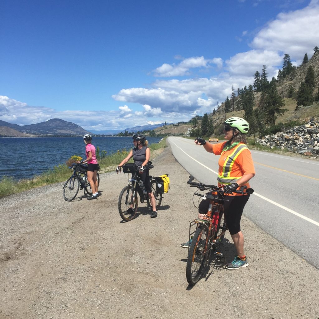 Cycling around Skaha Lake - Colleen Friesen